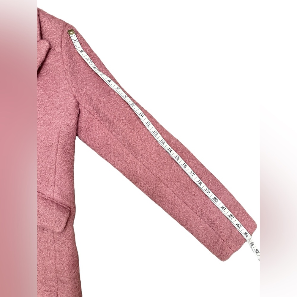 ELLEN TRACY Blazer 2-Button Coat Jacket Pink Flat Boucle Sz Small $229 MSRP NWT - Picture 10 of 11